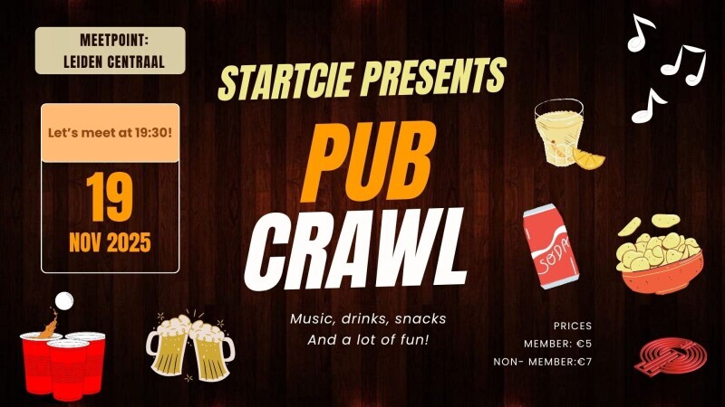 Kroegentocht Eerstejaars Activiteit